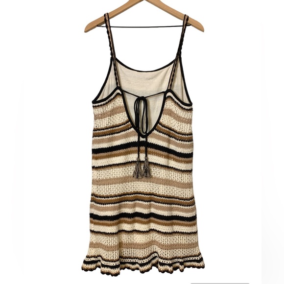 NWT AEO Crochet 100% Cotton mini Dress. Size Large - Picture 4 of 8